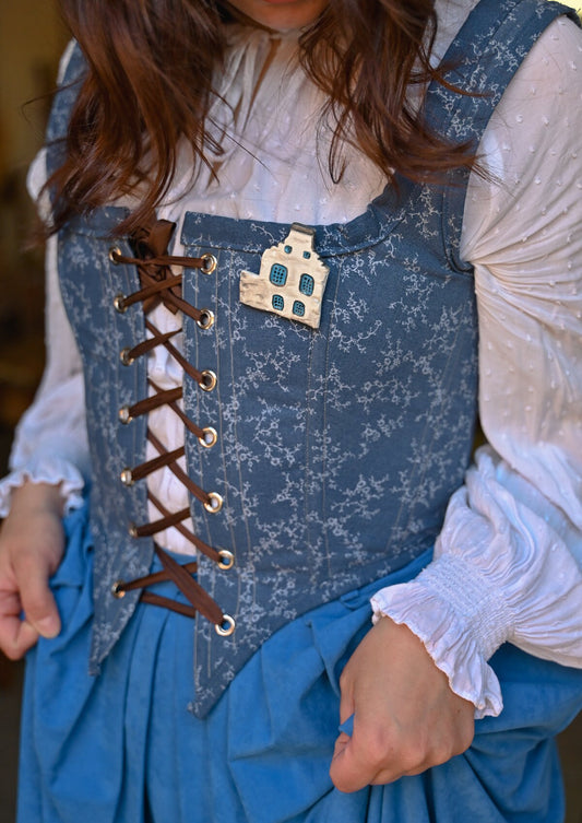 Scottish Folk Village Brooch