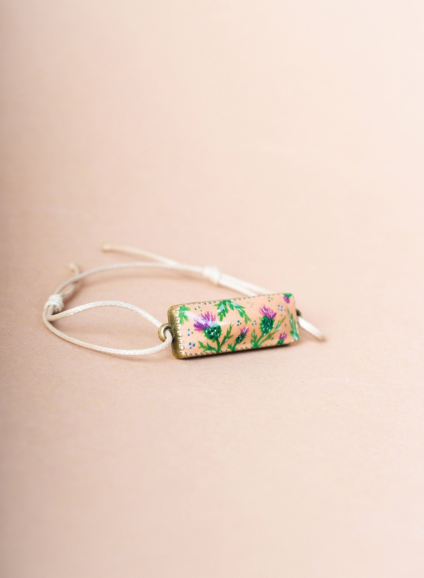 Scottish thistle bracelet