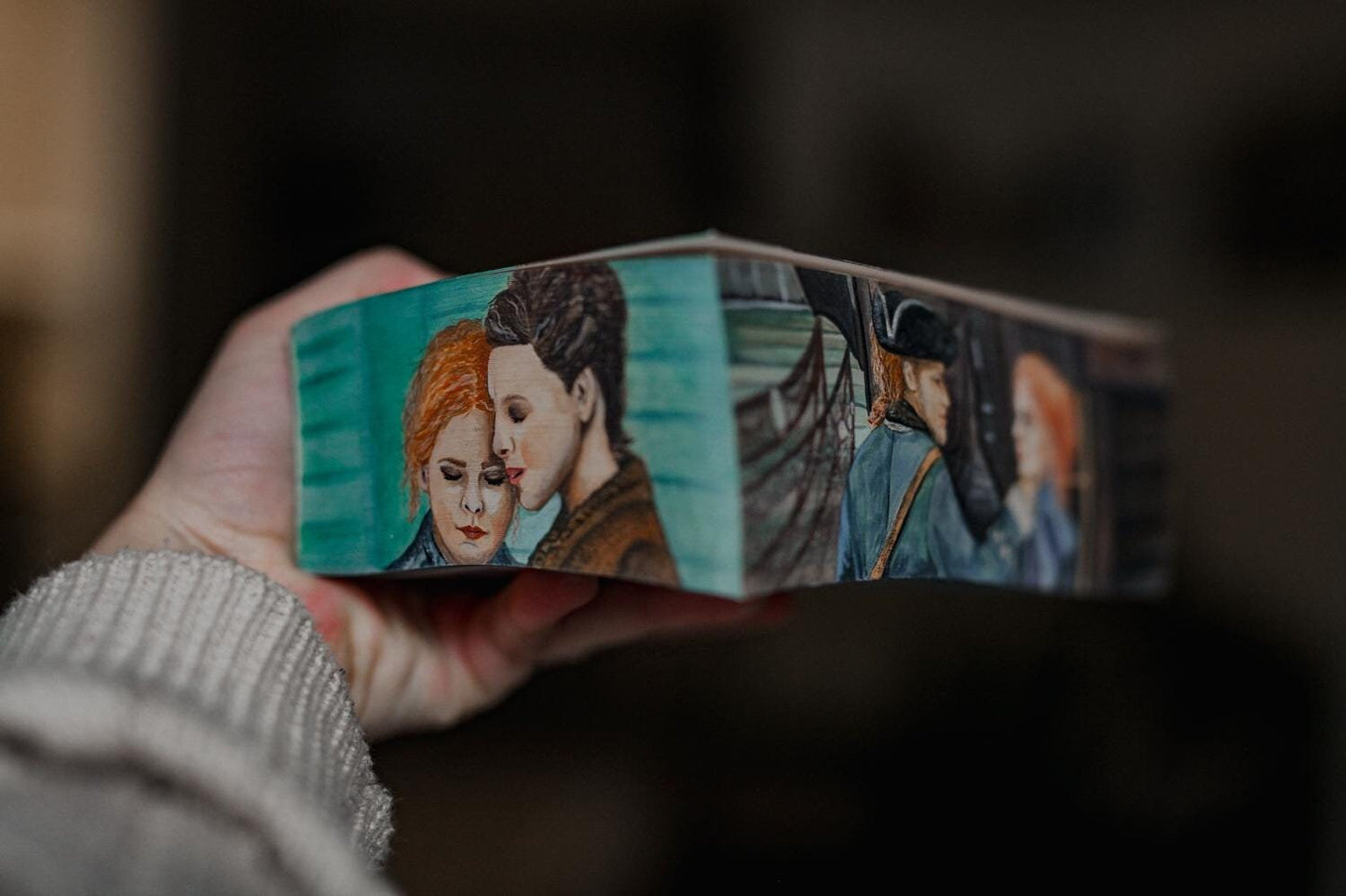 Fore-edge painting Drums of Autumn - Diana Gabaldon | Outlander