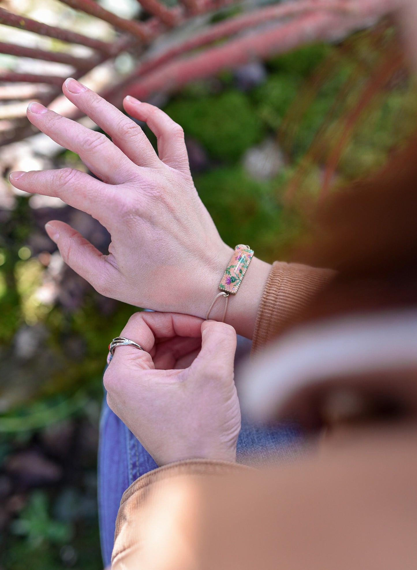 Scottish thistle bracelet