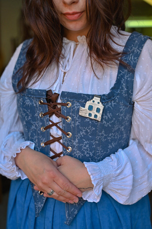 Scottish Folk Village Brooch