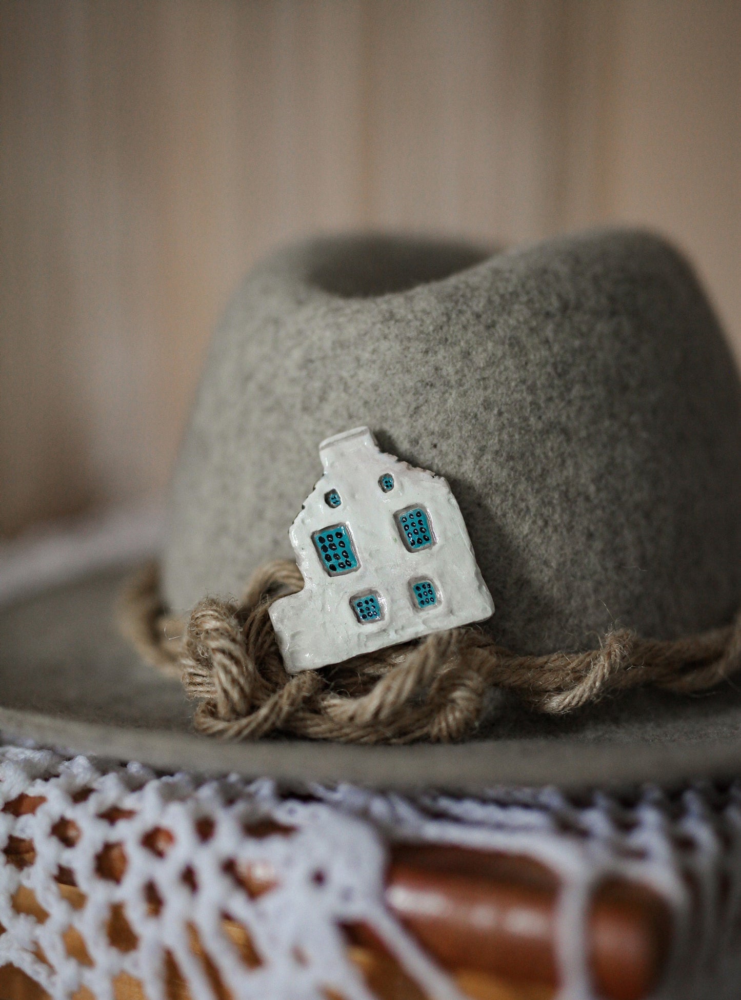 Scottish Folk Village Brooch