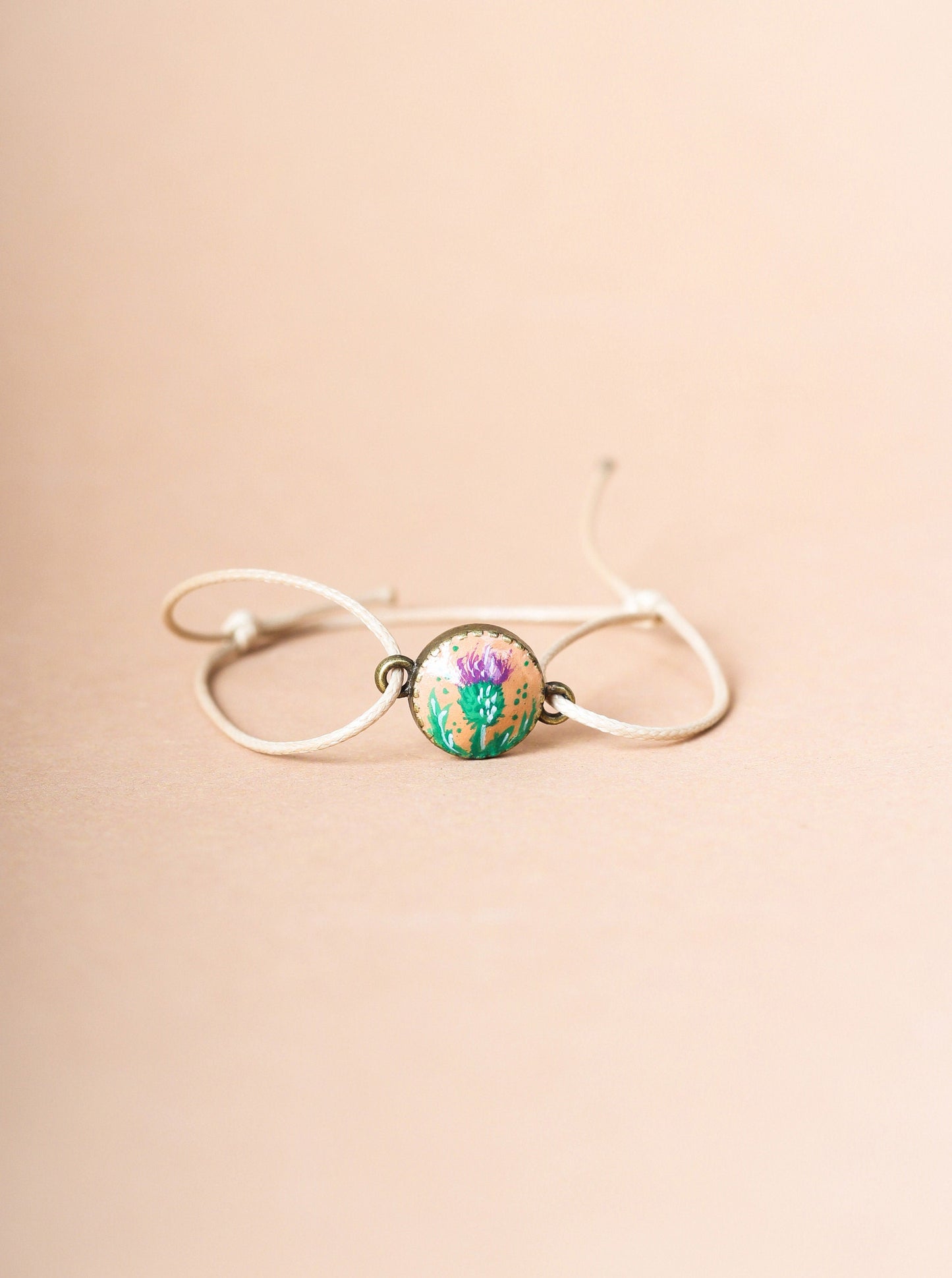 Scottish thistle bracelet