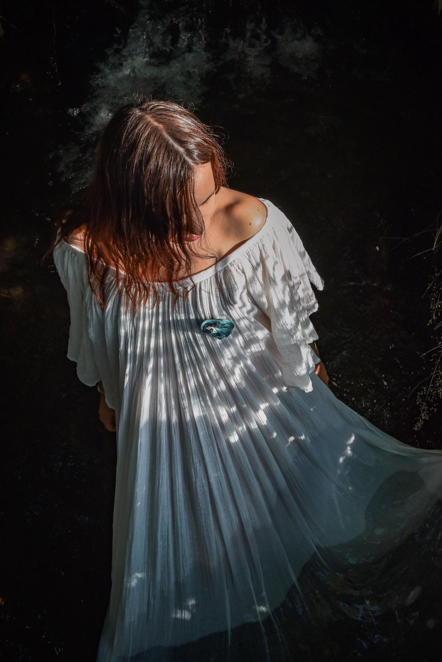 Handmade Selkie Brooch: Scottish Folklore Ceramic Pin