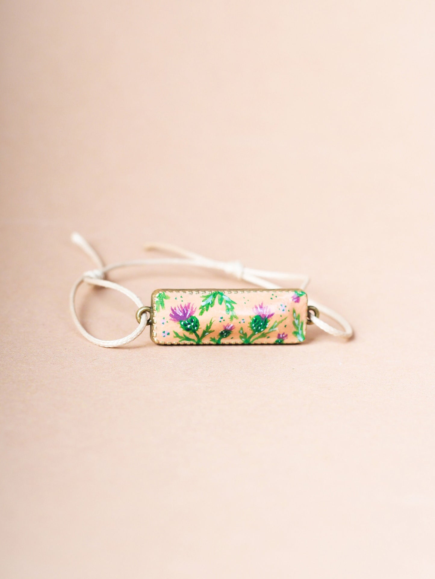 Scottish thistle bracelet